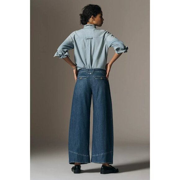 Pilcro Full Curve High-Rise Wide-Leg Jeans ADIRONDACK WASH 26W PLUS SIZE - Picture 5 of 5